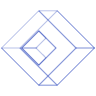 Diamond Cubiod Element from Symbols 3D - Wireframe Set