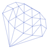 Diamond 1 Element from Symbols 3D - Wireframe Set