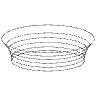Elipse Bowl Element from Symbols 3D - Wireframe Set
