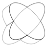 Elipse Crossl Element from Symbols 3D - Wireframe Set