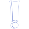 Exclamation Mark Element from Symbols 3D - Line Set