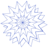 Explode Badge Element from Symbols 3D - Wireframe Set
