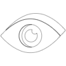 Eye Focus Element from Symbols 3D - Line Set