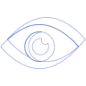 Eye Focus Element from Symbols 3D - Wireframe Set