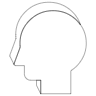 Face Head Element from Symbols 3D - Line Set