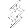 Flash 1 Element from Symbols 3D - Wireframe Set