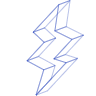 Flash 1 Element from Symbols 3D - Wireframe Set