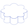 Flower 1 Element from Symbols 3D - Line Set