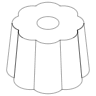Flower Pudding Element from Symbols 3D - Line Set