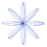 Flower Star Element from Symbols 3D - Wireframe Set