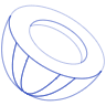 Half Sphere Element from Symbols 3D - Line Set