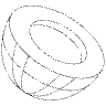 Half Sphere Element from Symbols 3D - Wireframe Set