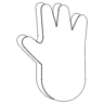 Hand 1 Element from Symbols 3D - Line Set