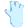 Hand 1 Element from Symbols 3D - Duo Set