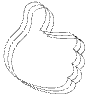 Hand 2 Line Element from Symbols 3D - Wireframe Set