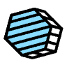 Hexagon Element from 3D Fun (Texturized) Set