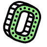 Number 0 Zero Element from 3D Fun (Texturized) Set