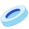 Oval Ring Oblique Element from 3D Motifs (Duo) Set