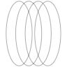 Oval Vertical Element from 3D Motifs (Wireframe) Set