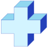 Rectangle Cross Cuboid Element from 3D Motifs (Duo) Set