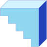 Rectangle Cuboid Block Element from 3D Motifs (Duo) Set