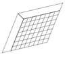Rectangle Oblique Element from 3D Motifs (Wireframe) Set