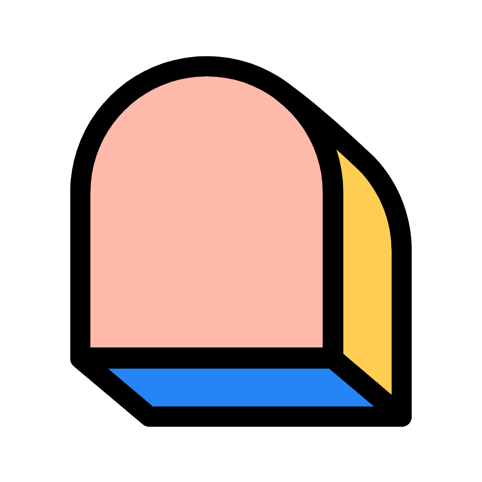 Arch Window Element from Retro Shapes Set
