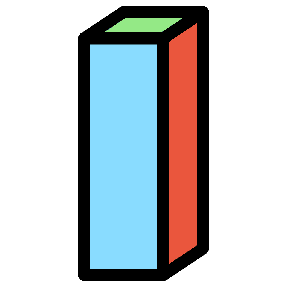 Block I Slim Element from Retro Shapes Set