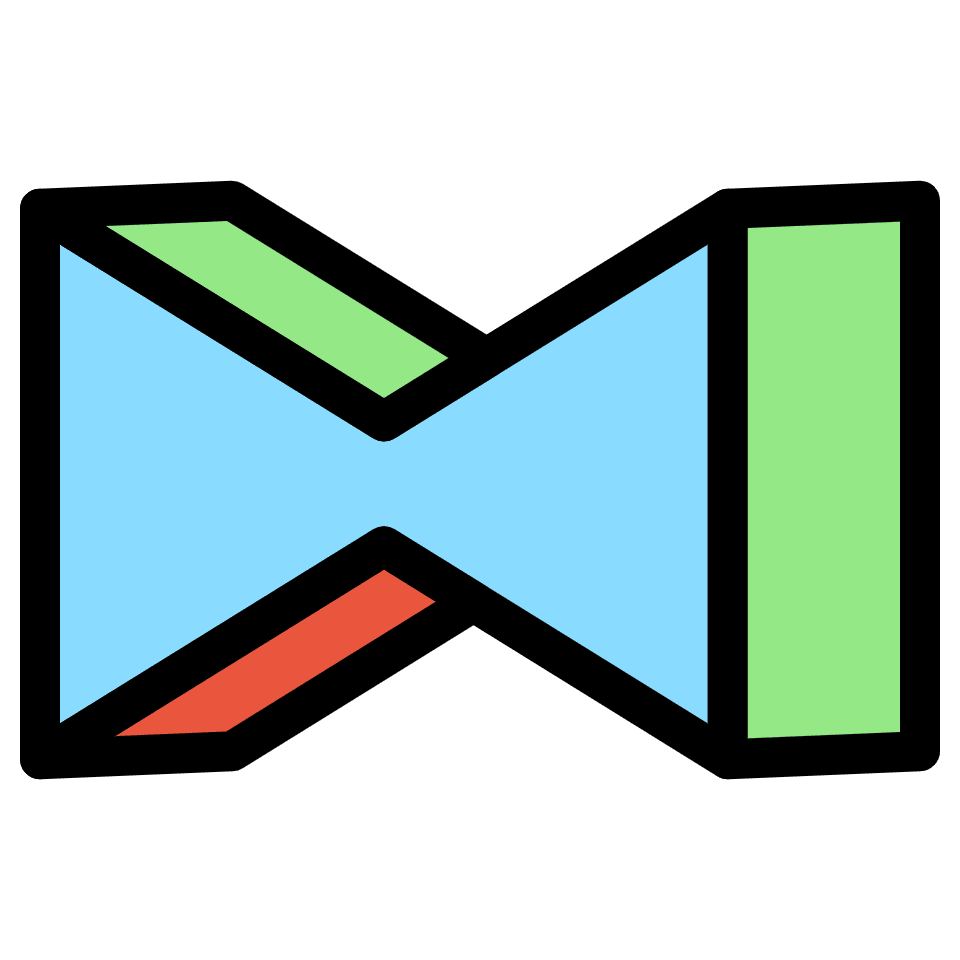 Bow Element from Retro Shapes Set