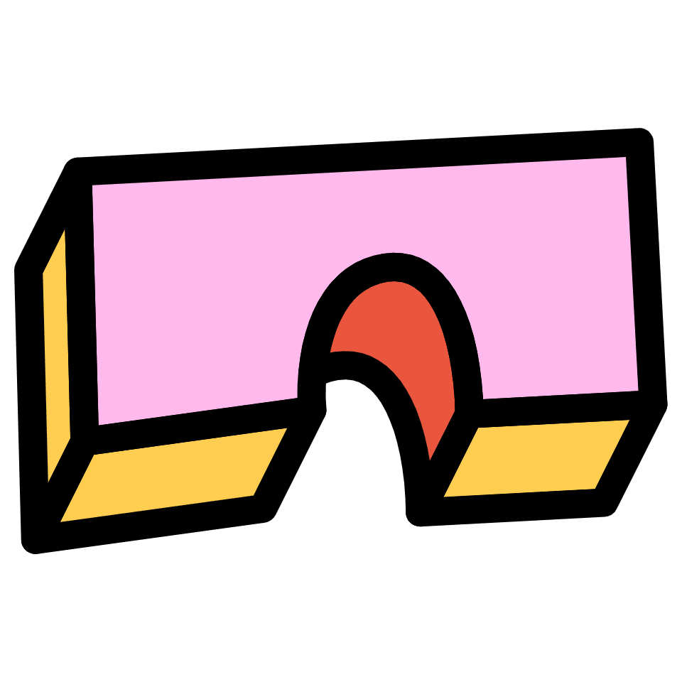Bridge Arch Element from Retro Shapes Set
