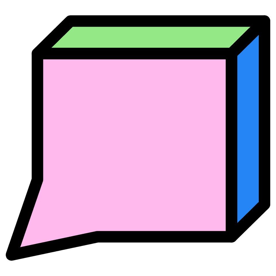 Bubble Square Element from Retro Shapes Set
