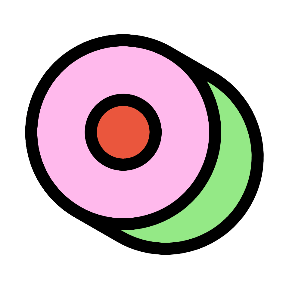 Circle Tube 2 Element from Retro Shapes Set