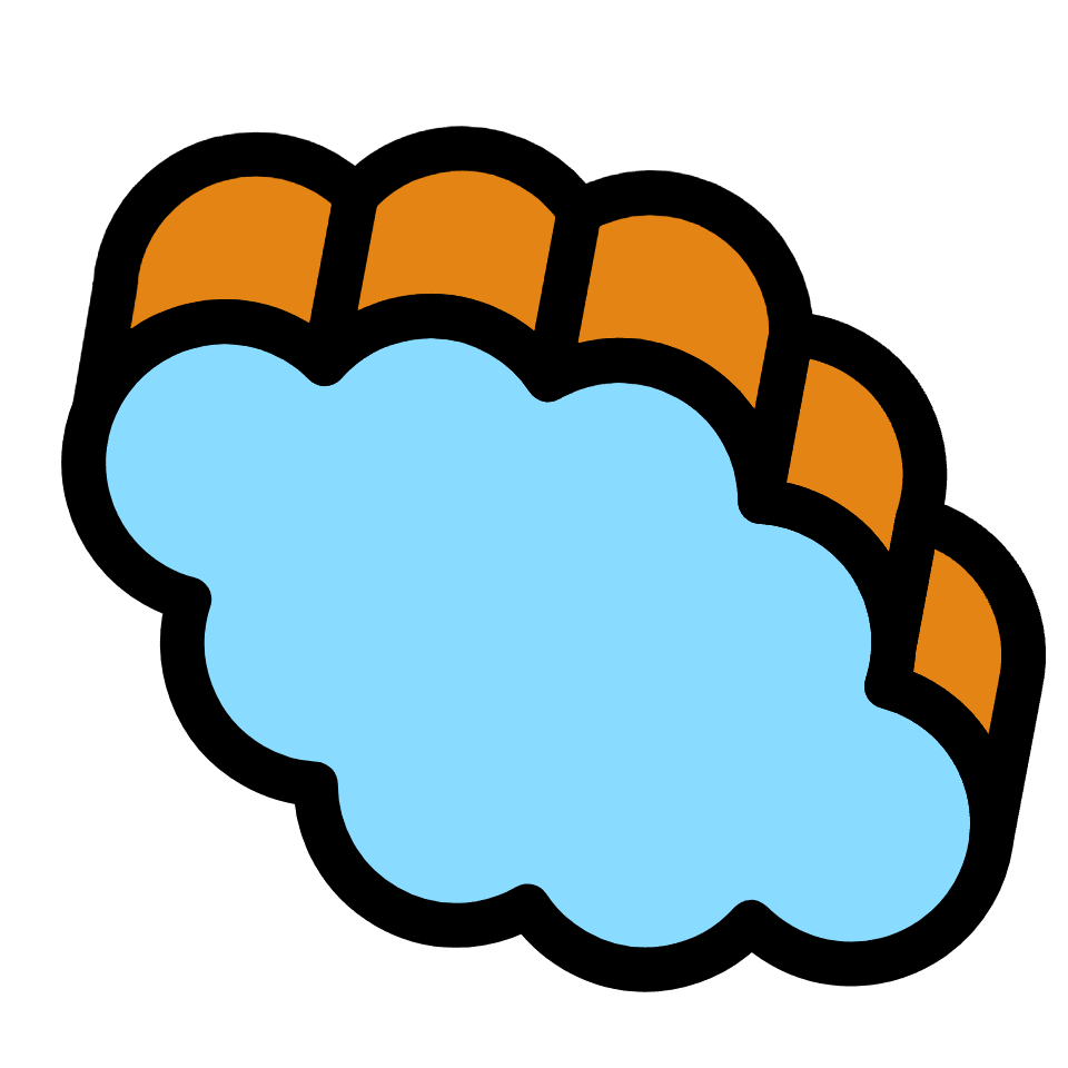 Cloud Rotate Element from Retro Shapes Set