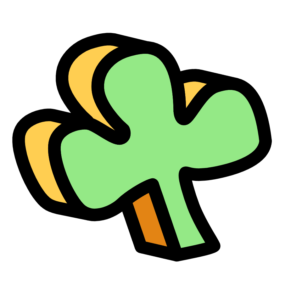 Clover Element from Retro Shapes Set