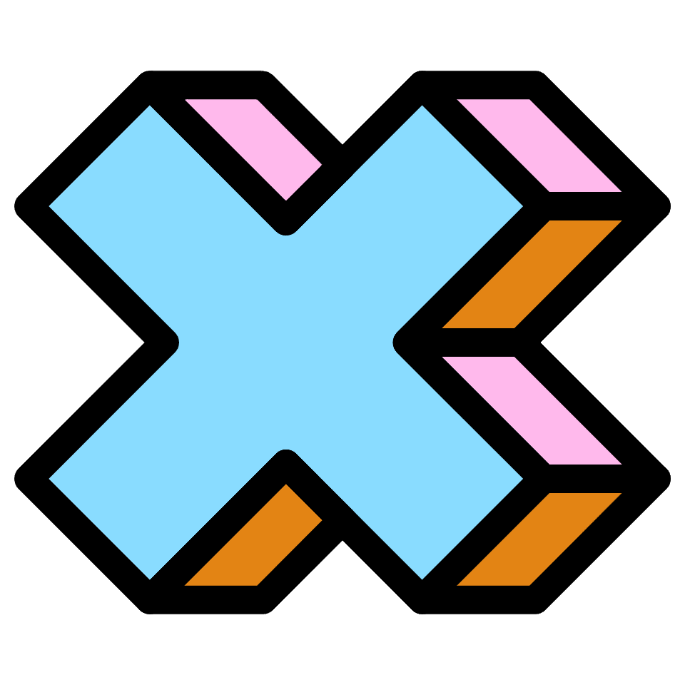 Cross False Element from Retro Shapes Set