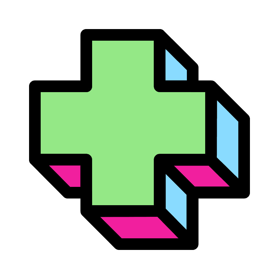 Cross Element from Retro Shapes Set