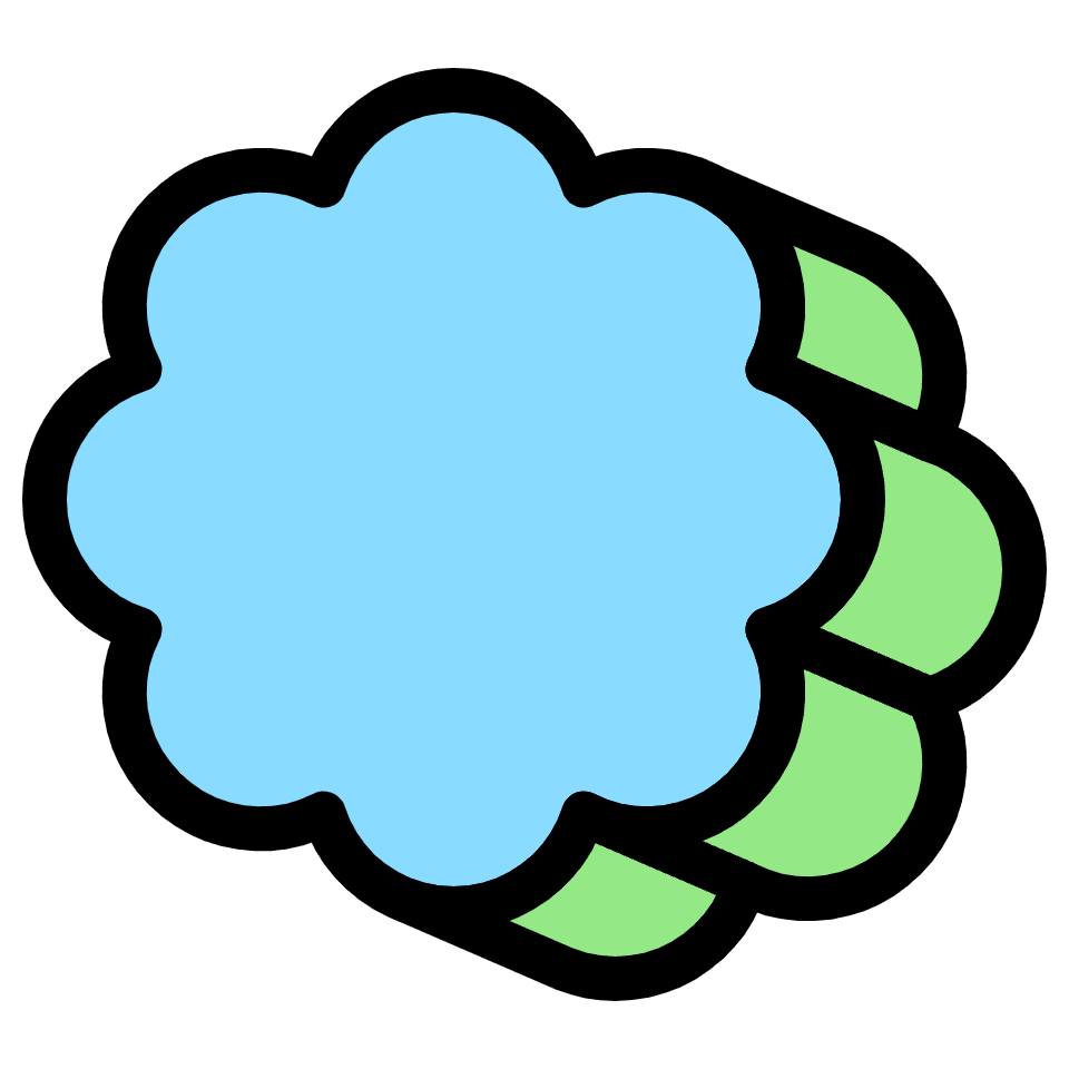 Flower Element from Retro Shapes Set