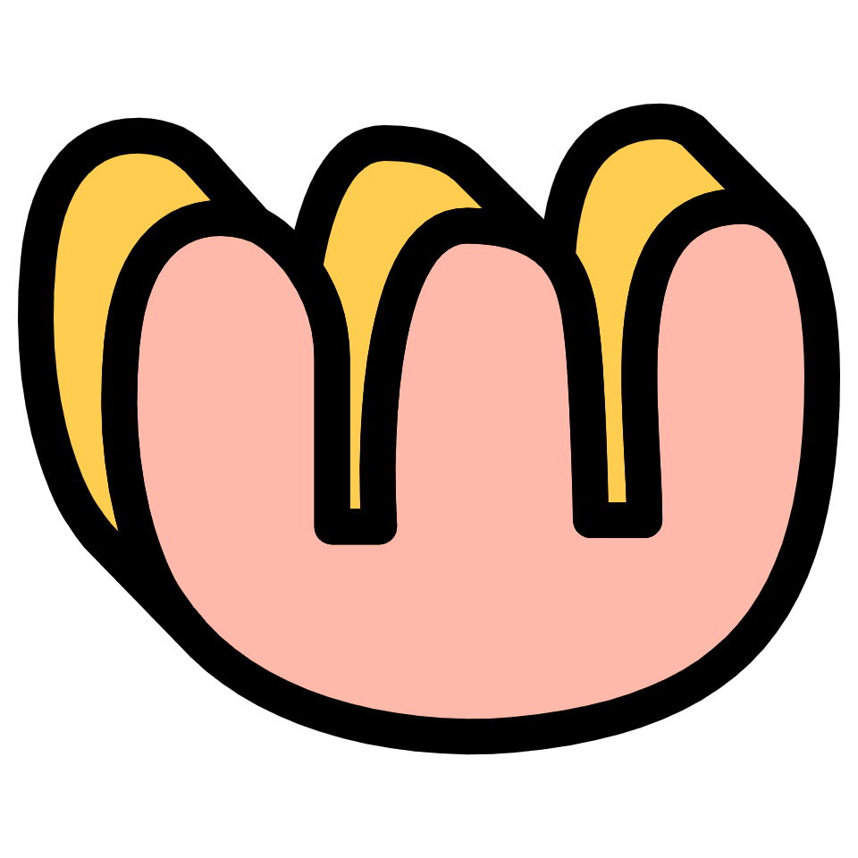 Flower Bloom Element from Retro Shapes Set