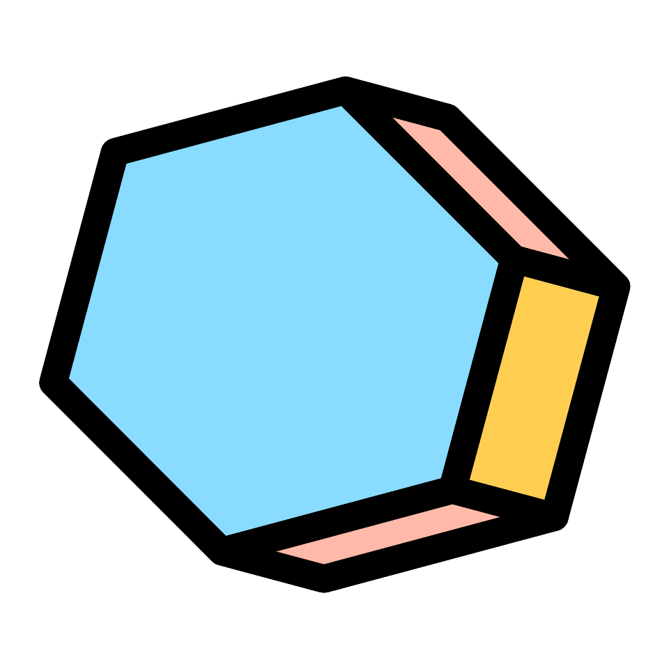 Hexagon Element from Retro Shapes Set