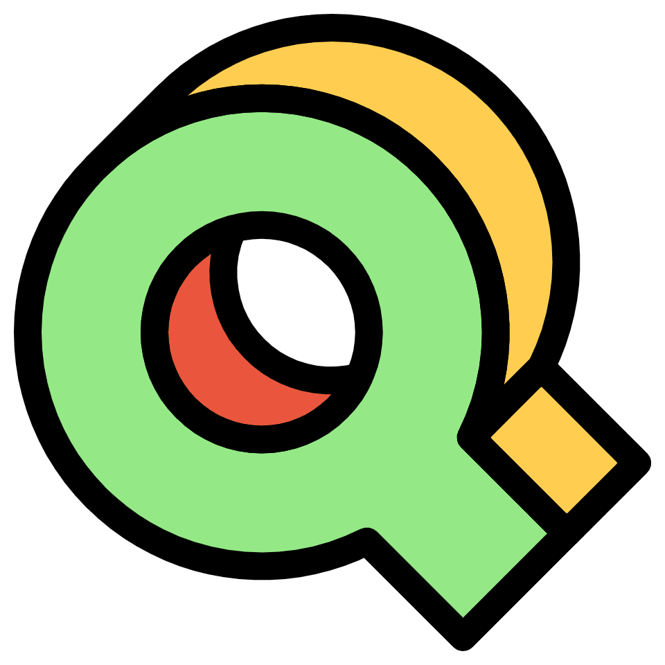 Magnify Glass Element from Retro Shapes Set