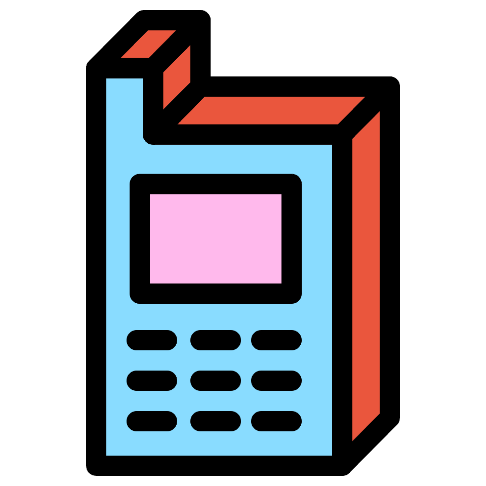 Mobile Phone Element from Retro Shapes Set