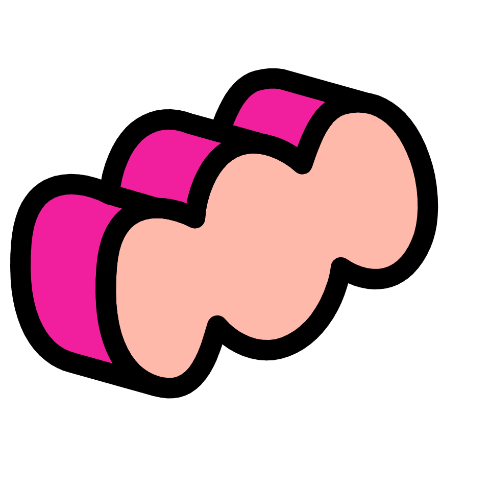 Pea Cloud Element from Retro Shapes Set