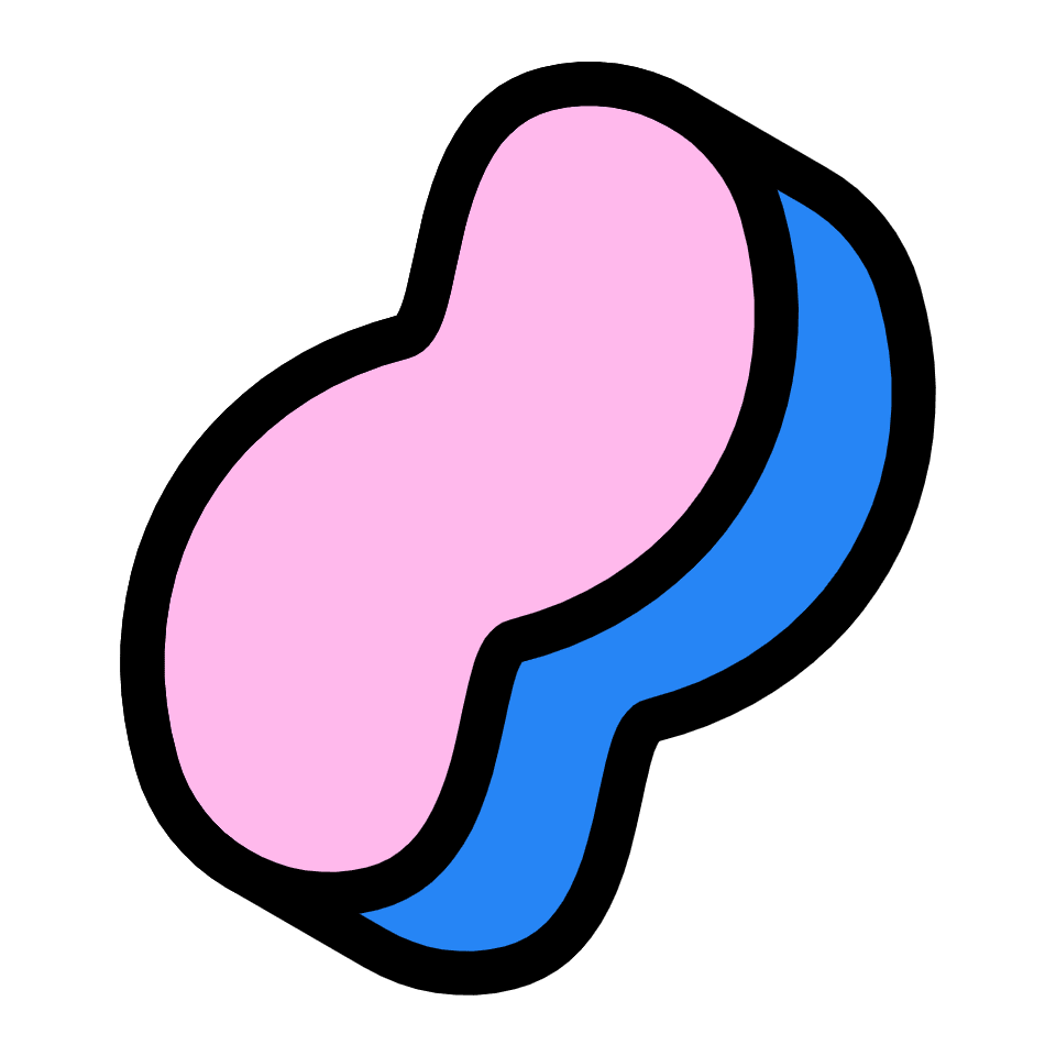 Peanut 1 Element from Retro Shapes Set
