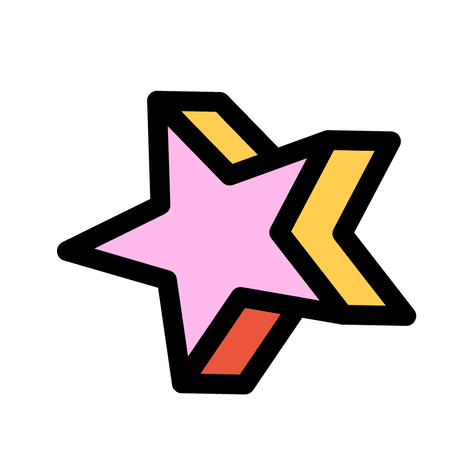 Star Rotate Element from Retro Shapes Set
