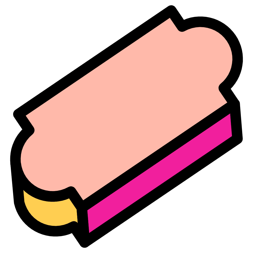 Ticket Tag Element from Retro Shapes Set