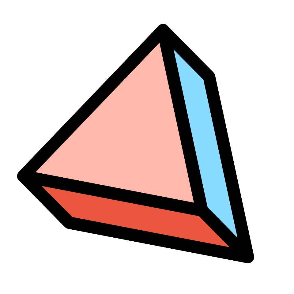 Triangle Prism Element from Retro Shapes Set