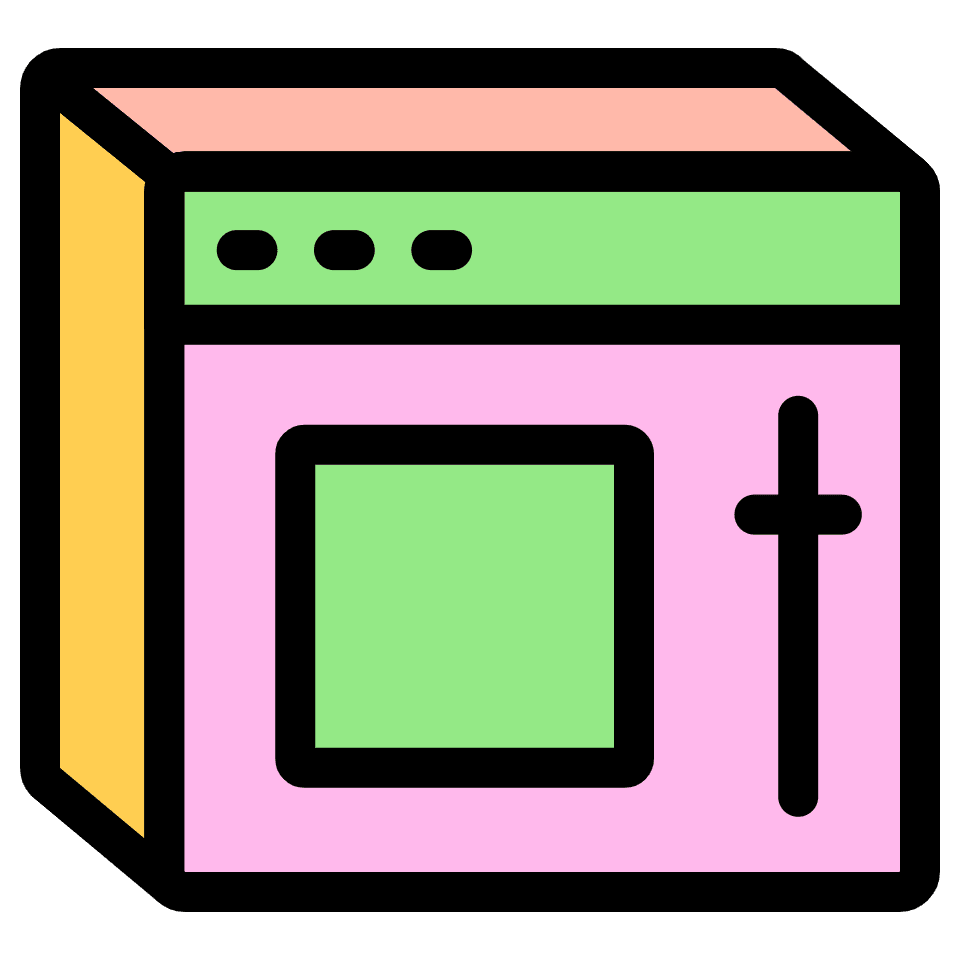 Web Page Element from Retro Shapes Set