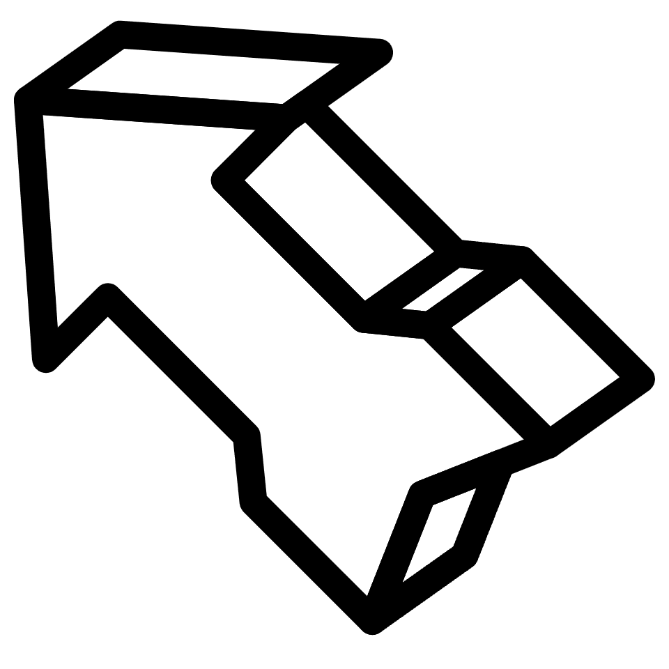 Arrow Element from Retro Shapes Set