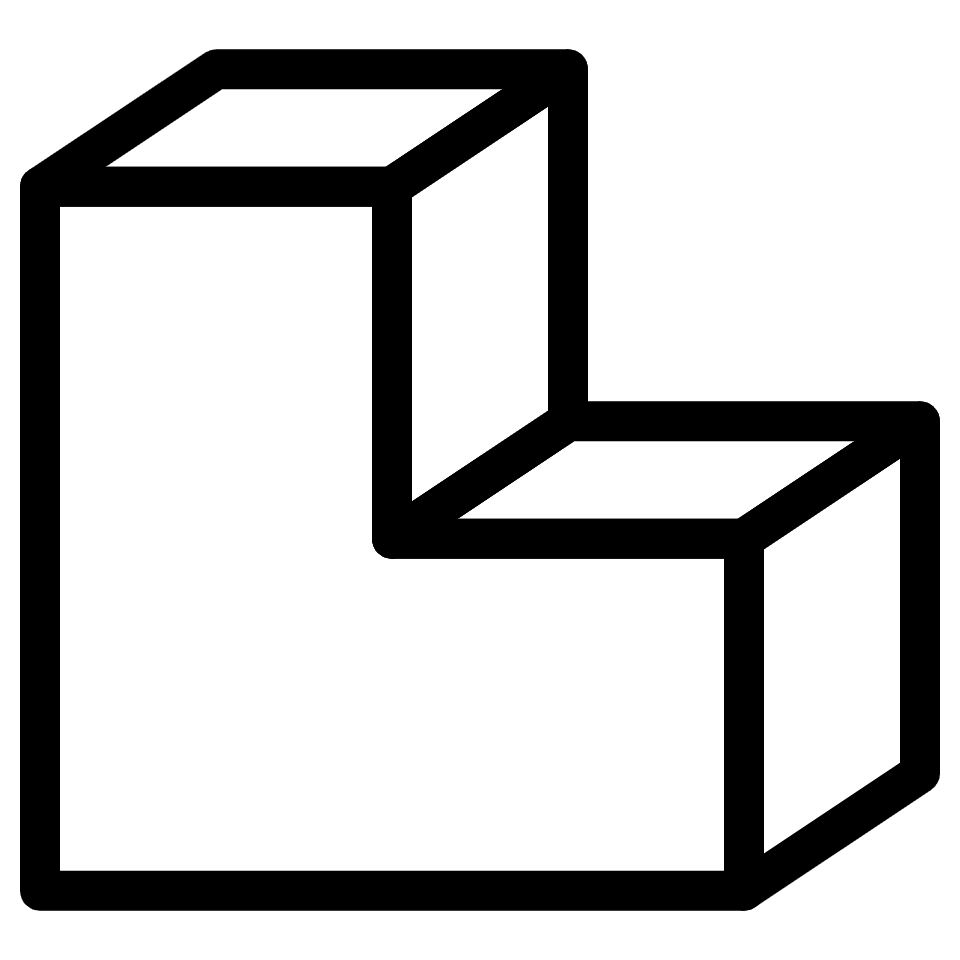 Block Corner Element from Retro Shapes Set