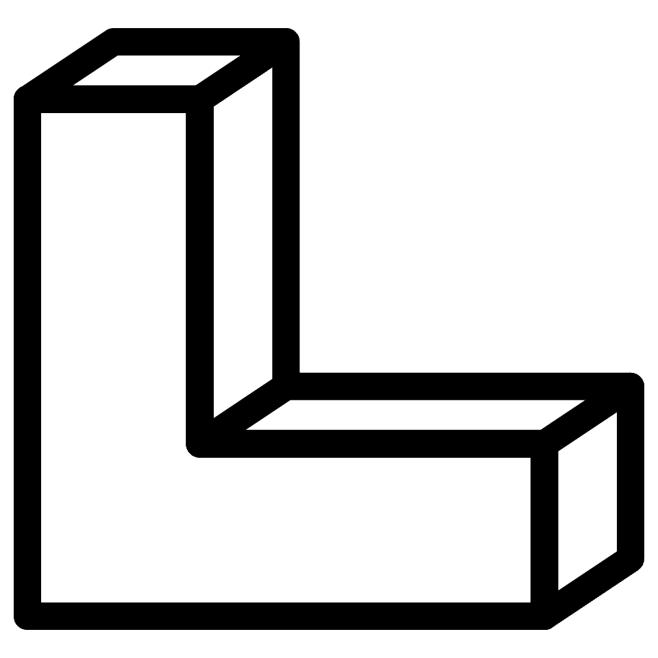 Block L Corner Element from Retro Shapes Set